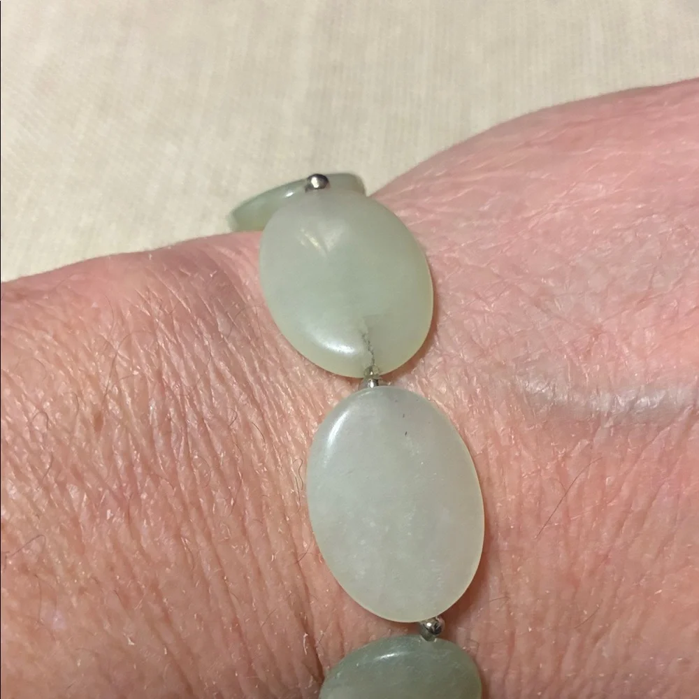 Elegant hand crafted sea green new jade gemstone Bracelet